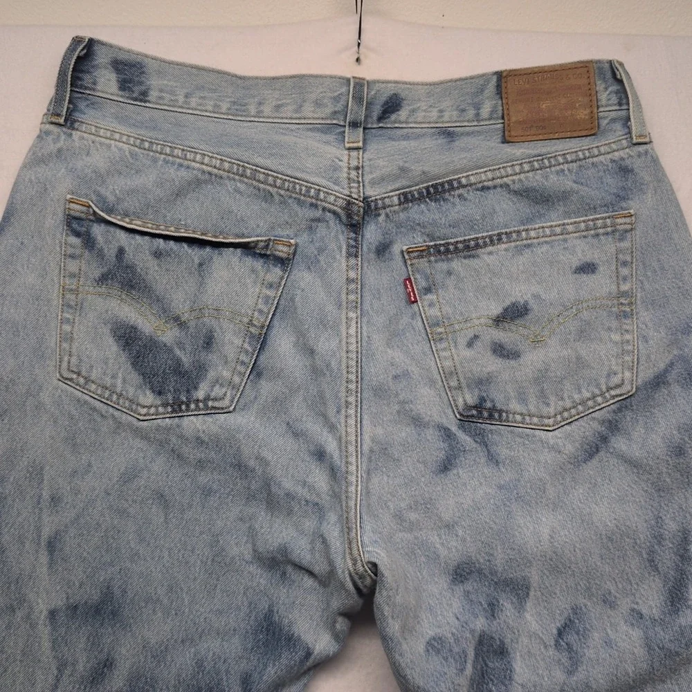 Levis 501 93 Jeans Mens 31x30 Blue Light‎ Wash Straight Button Fly Premium Denim